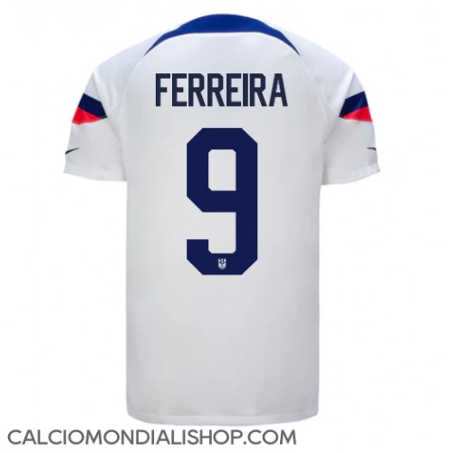 Maglie da calcio stati Uniti Jesus Ferreira #9 Prima Maglia Mondiali 2022 Manica Corta